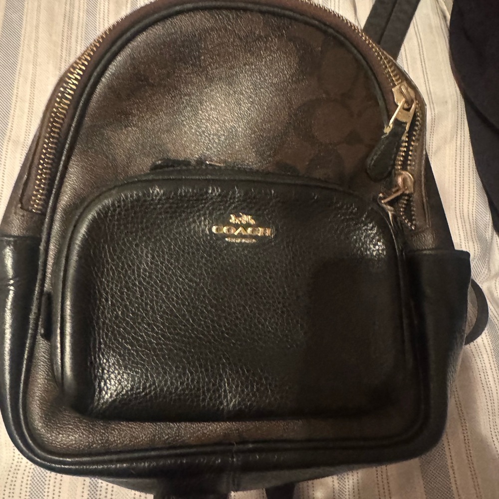 Coach Dark Brown Mini Backpack
